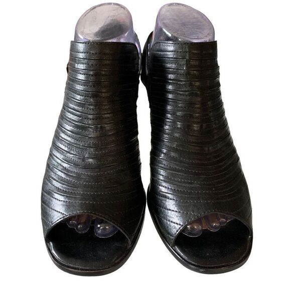 Paul Green Sandal Boot Shooties Waverly Blk Leather Slingbk Adj. Strap US9.5 UK7 - Picture 4 of 15